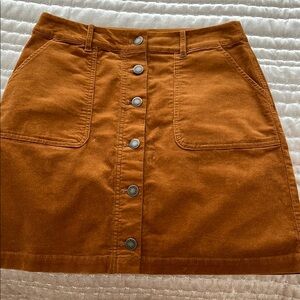 Brown A-line Mini Skirt for Casual Wear